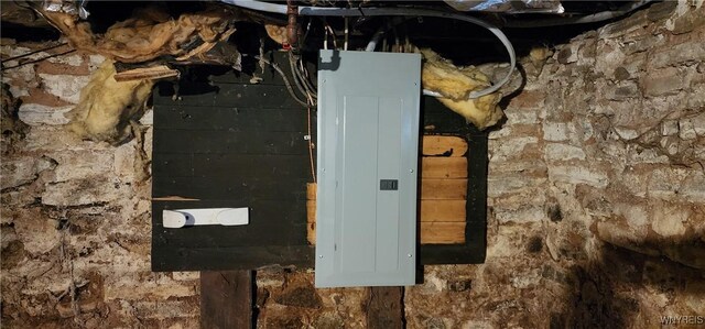 7029 Akron Rd, Lockport Town, NY 14094 - utility room featuring electric panel