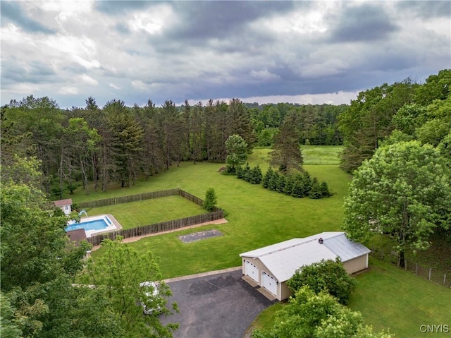 217 Sloperville Rd, Albion, NY 13302 - drone / aerial view of a forest and a pool