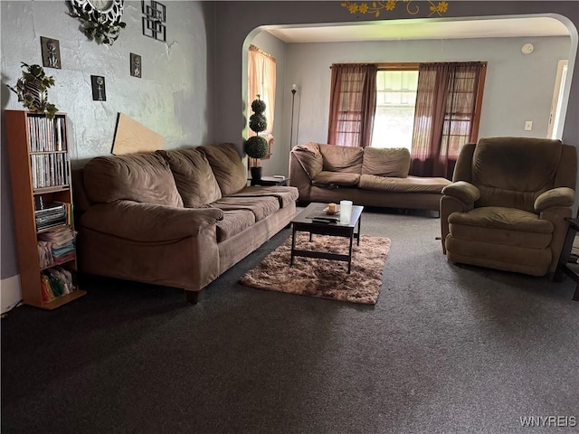 139 Weimar St, Buffalo, NY 14206 - living room with arched walkways