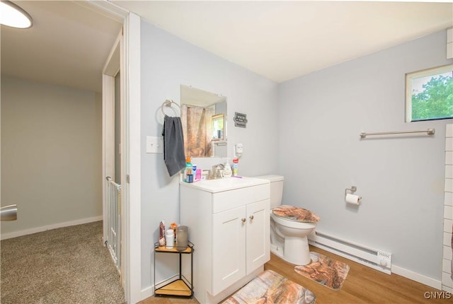 145 Creamery Rd Unit B, Scriba, NY 13126 - bathroom with baseboard heating and vanity
