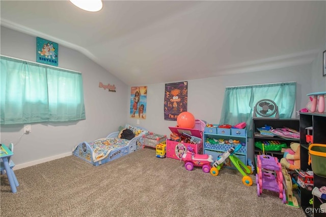145 Creamery Rd Unit B, Scriba, NY 13126 - game room with carpet flooring and lofted ceiling
