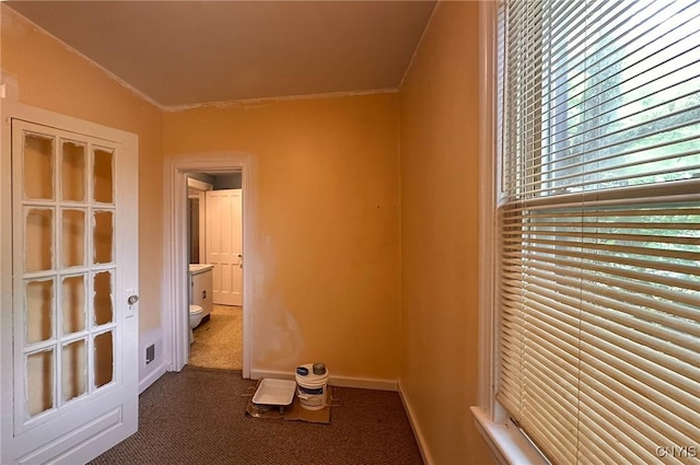 711 Stevens St, Utica, NY 13502 - corridor with carpet