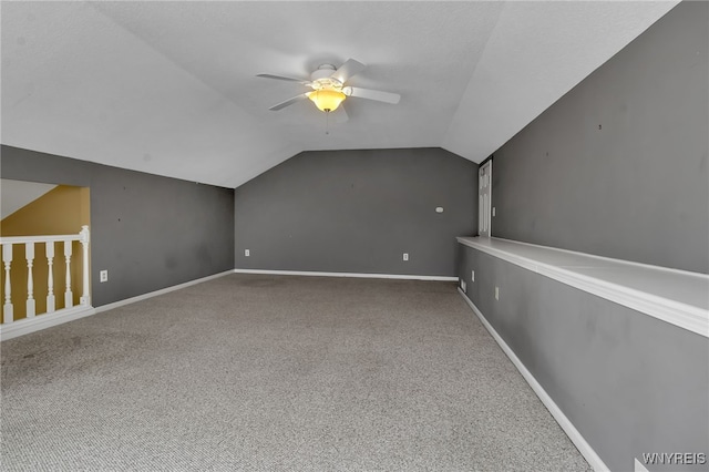 5 Keph Dr Unit 8, Amherst, NY 14228 - additional living space featuring a ceiling fan, carpet floors, and vaulted ceiling