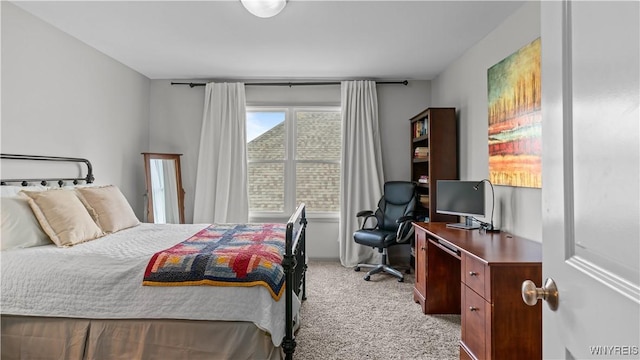 127 Boxelder Ln, Amherst, NY 14228 - bedroom with light carpet and an office area