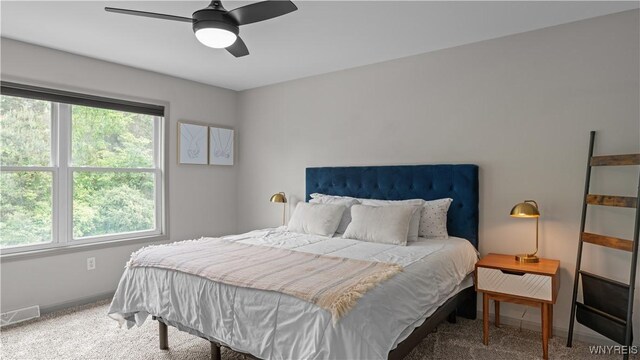 127 Boxelder Ln, Amherst, NY 14228 - bedroom with carpet floors and a ceiling fan
