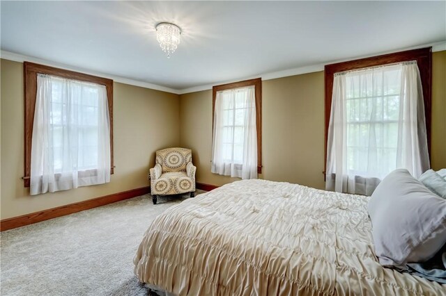 38 E Ave, Murray, NY 14470 - carpeted bedroom featuring crown molding
