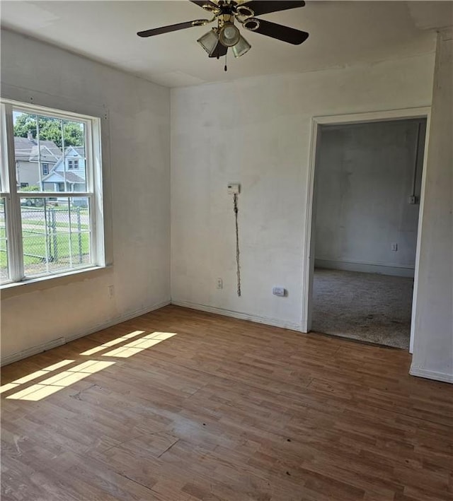 420 Schuyler Ave, Southport, NY 14904 - empty room featuring ceiling fan and wood finished floors