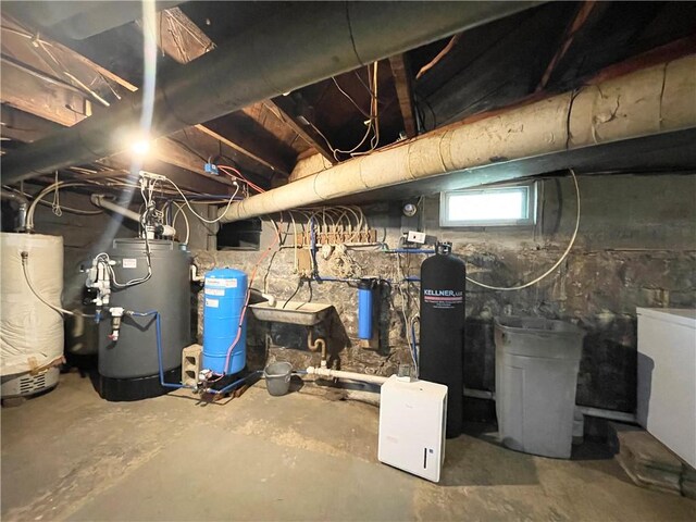 1663 Bingham Rd, Keating Town, PA 16726 - below grade area with a water pressure tank and water heater