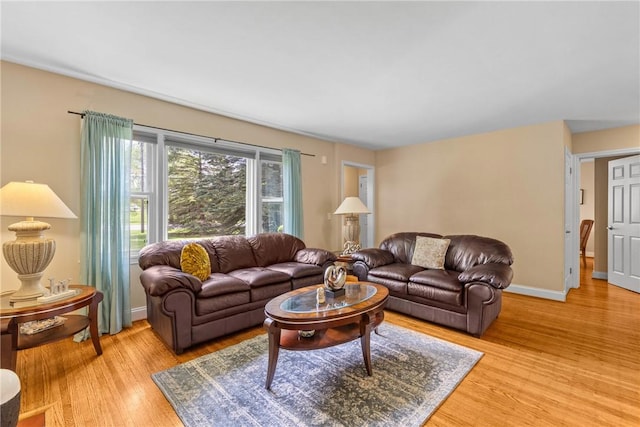 1617 Five Mile Line Rd, Penfield, NY 14526 - living area featuring light wood-style flooring and baseboards