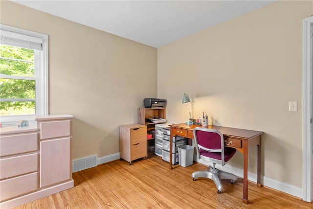 1617 Five Mile Line Rd, Penfield, NY 14526 - office space with baseboards and light wood-type flooring