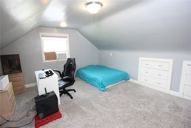 1617 Five Mile Line Rd, Penfield, NY 14526 - carpeted bedroom with vaulted ceiling and baseboards