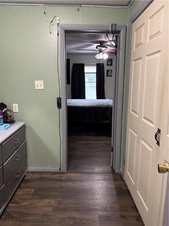 15 Water St, Worcester, NY 12197 - hall featuring dark wood-style flooring and baseboards