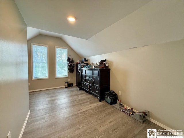 918 Crown St, Olean-City, NY 14760 - bonus room with light wood-style flooring and vaulted ceiling