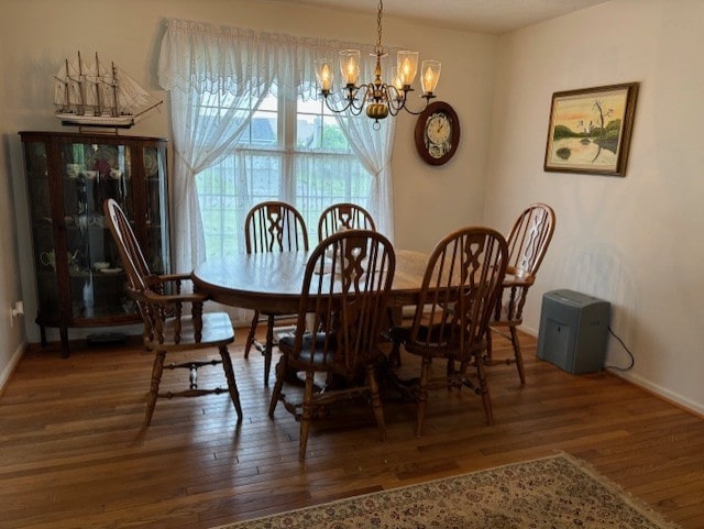 783 Whistlers Cove Ln, Greece, NY 14612 - dining space featuring a chandelier and wood finished floors