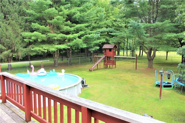 1808 Mulholland Rd, Vienna, NY 13123 - view of yard featuring a playground