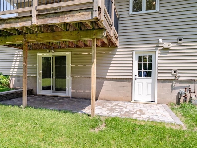 1333 Wayneport Rd, Macedon, NY 14502 - entrance to property with a deck, a patio, and a yard