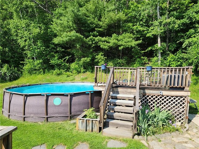 8637 State Route 415, Campbell, NY 14821 - swimming pool with a deck and stairway