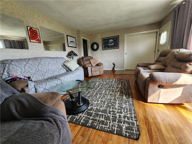 8637 State Route 415, Campbell, NY 14821 - living room with hardwood / wood-style flooring and baseboards
