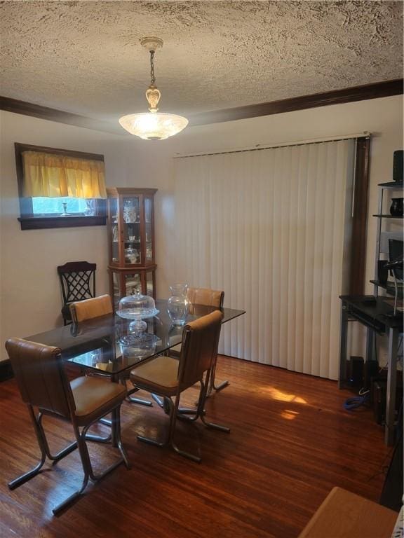 235 Congress Ave, Rochester, NY 14611 - dining space with wood finished floors and a textured ceiling