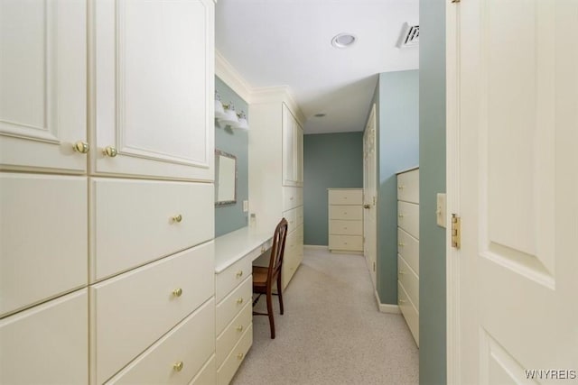 117 Halwill Dr, Amherst, NY 14226 - hall with light colored carpet, an office area, and recessed lighting