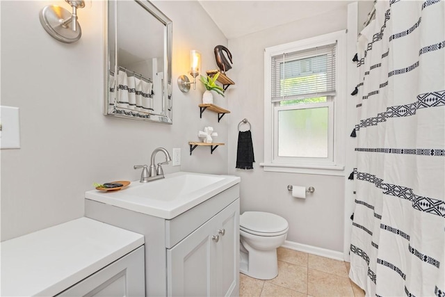 225 Dorking Rd, Brighton, NY 14610 - full bath with vanity, tile patterned flooring, and a shower with curtain
