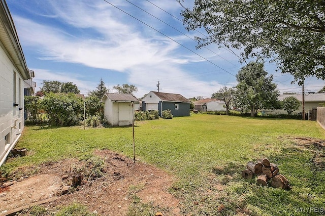 331 S Shore Blvd, Lackawanna, NY 14218 - view of yard with a storage shed