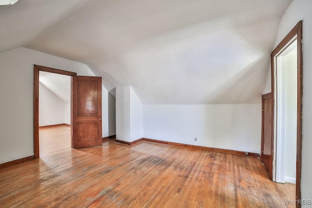 331 S Shore Blvd, Lackawanna, NY 14218 - additional living space featuring vaulted ceiling and light wood-style floors