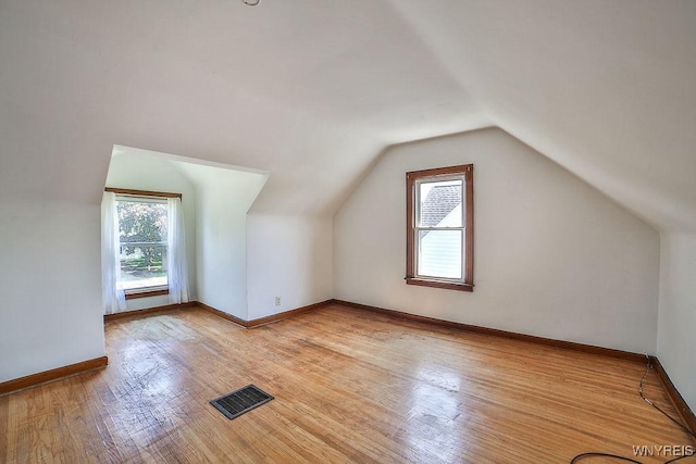 331 S Shore Blvd, Lackawanna, NY 14218 - additional living space featuring plenty of natural light, vaulted ceiling, and light wood-style flooring