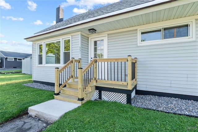 331 Darlington Rd, Syracuse, NY 13208 - entrance to property featuring a yard and a chimney