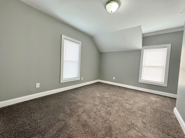 207 Morrow St, Elmira-City, NY 14904 - additional living space with vaulted ceiling and carpet floors
