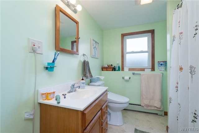 7727 Dewitt Rd, Pike, NY 14024 - full bathroom featuring a baseboard heating unit and vanity