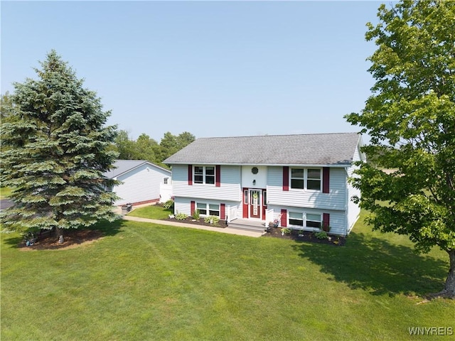 7727 Dewitt Rd, Pike, NY 14024 - bi-level home with a front yard
