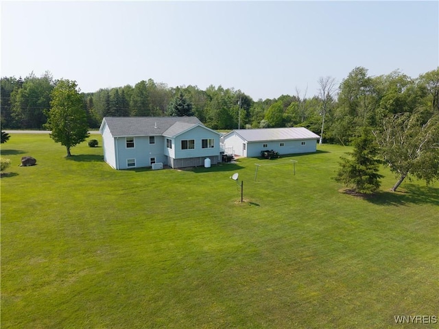 7727 Dewitt Rd, Pike, NY 14024 - view of subject property with a heavily wooded area