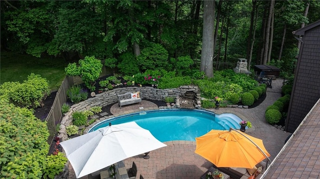 7974 Oak Brook Cir, Pittsford, NY 14534 - view of pool with a patio