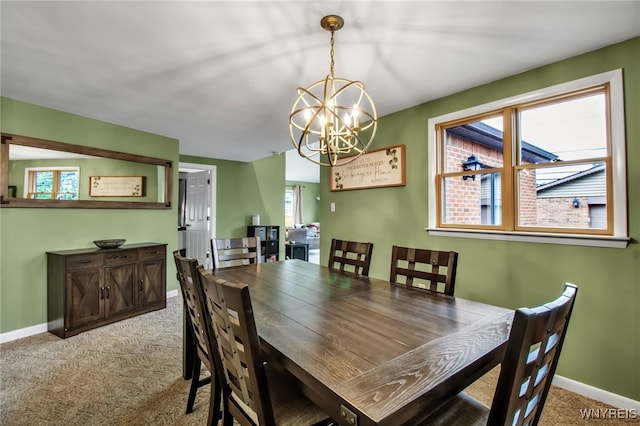 774 Loretta St, Tonawanda-Town, NY 14150 - dining room with a chandelier and light colored carpet