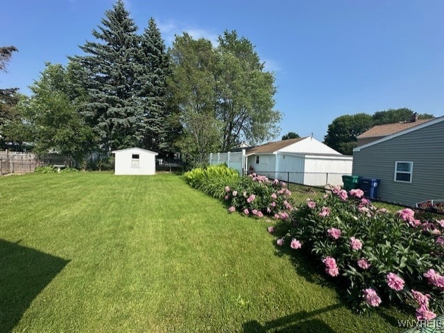 715 83rd St, Niagara Falls, NY 14304 - view of yard featuring a storage unit