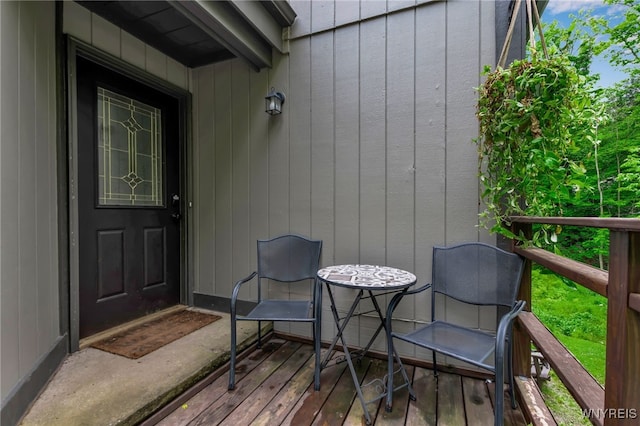 28 Woodstock Rd, Concord, NY 14069 - entrance to property with a wooden deck