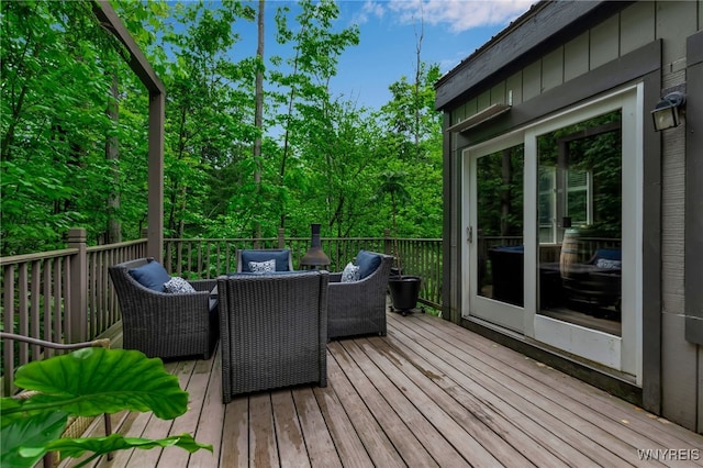 28 Woodstock Rd, Concord, NY 14069 - wooden deck featuring outdoor dining space