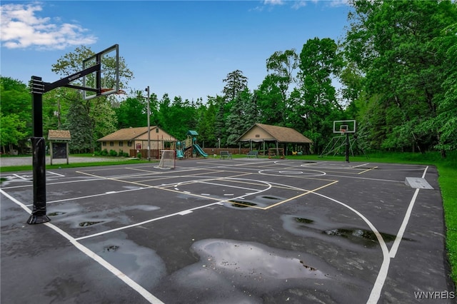 28 Woodstock Rd, Concord, NY 14069 - view of basketball court with community basketball court and view of scattered trees