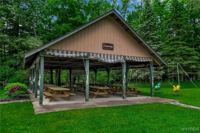 28 Woodstock Rd, Concord, NY 14069 - view of property's community featuring a lawn and a gazebo