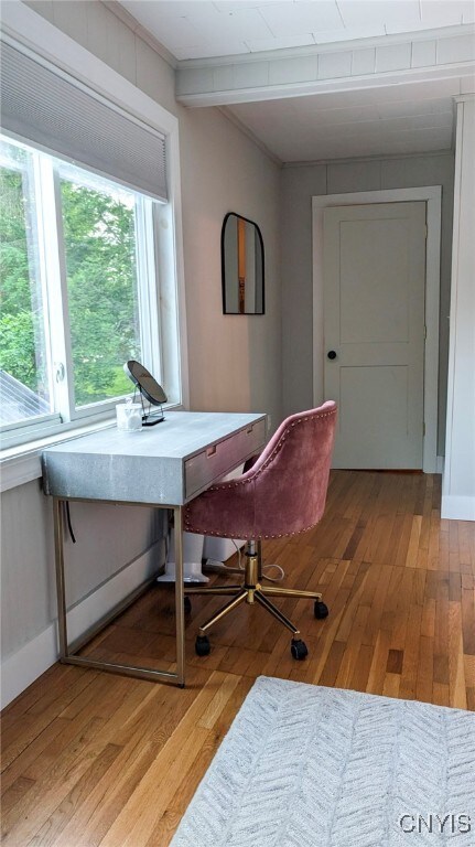 53 Utica St, Hamilton, NY 13346 - office space with light wood-type flooring and crown molding