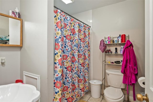 128 Clifford Ave, Rochester, NY 14621 - full bathroom featuring tile patterned flooring and a shower with curtain