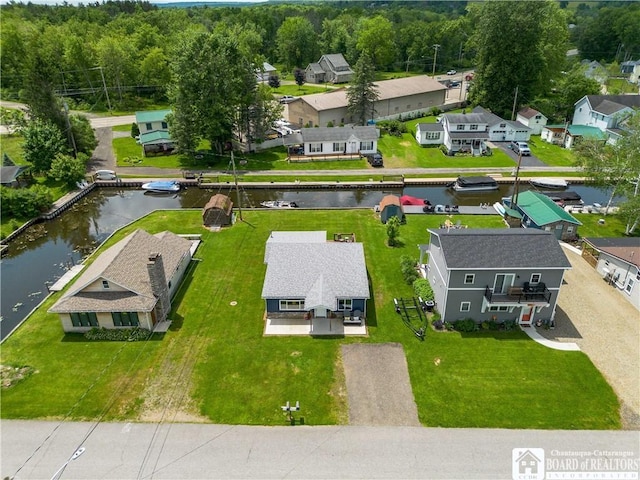 2389 Lakeside Dr, Busti, NY 14710 - aerial view of residential area featuring a nearby body of water