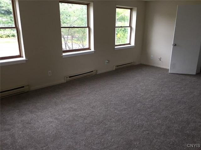 20 Park Ave, Sandy Creek, NY 13083 - carpeted empty room with a baseboard heating unit