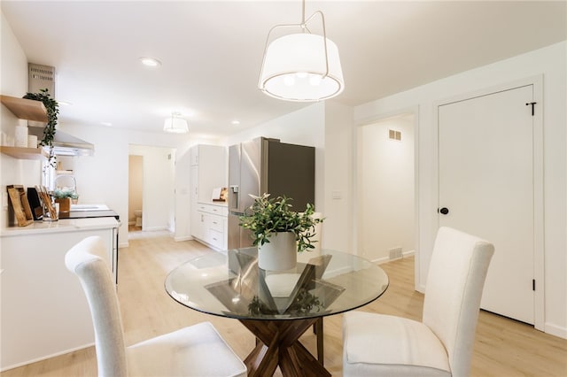 16 Aquarius Ln, Greece, NY 14612 - dining room with light wood-type flooring and recessed lighting
