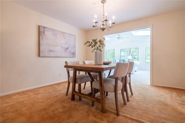 115 Crandon Way, Brighton, NY 14618 - dining area featuring light colored carpet and a chandelier