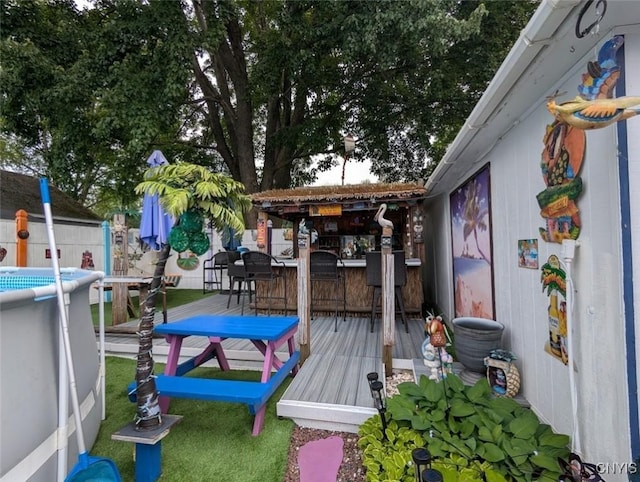 2008 Main St, Vienna, NY 13157 - view of wooden terrace