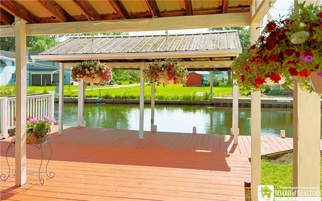 2411 Lakeside Dr, Busti, NY 14710 - dock area with a water view