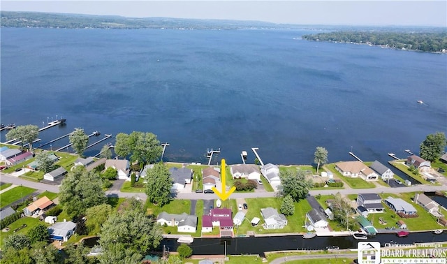 2411 Lakeside Dr, Busti, NY 14710 - aerial view of property's location featuring a large body of water and nearby suburban area