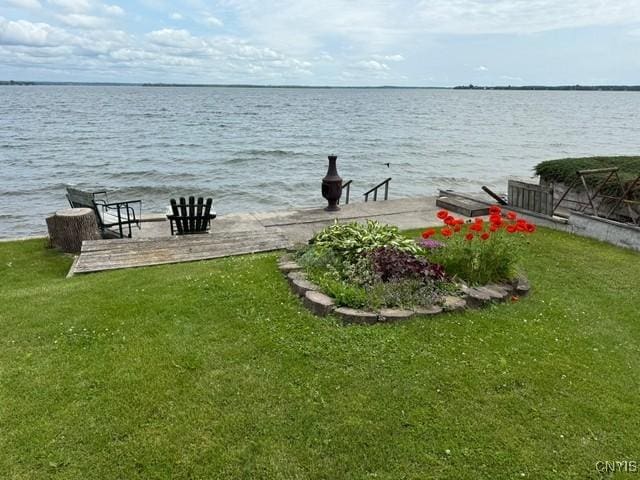 27217 Three Mile Point Rd, Lyme, NY 13622 - water view featuring a dock